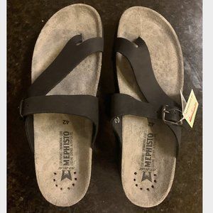 Mephisto Women's Helen Sandalbuck 6000 Black NEW